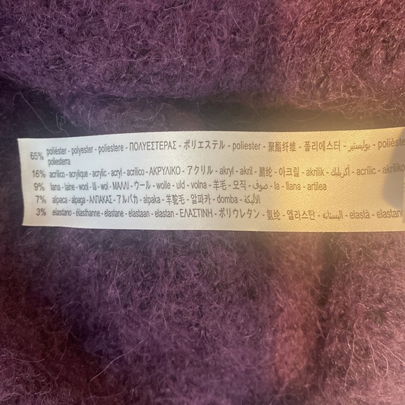 Zara purple crop sweater- final sale - Picture 6 of 6